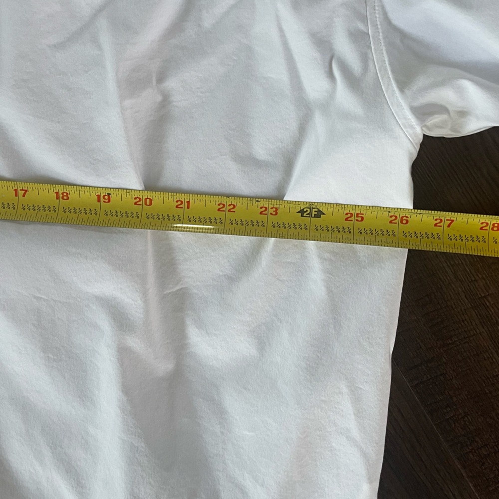 MAGASCHONI White Popover Top Oversized Fit with Collar Size XL - Picture 12 of 12